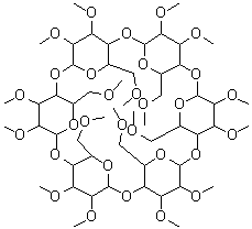 CAS#: 68715-56-0， 31,32,33,34,35,36,37,38,39,40,41,42-Dodecamethoxy-5,10,15,20,25,30-hexakis(methoxymethyl)-2,4,7,9,12,14,17,19,22,24,27,29-dodecaoxaheptacyclo[26.2.2.2<sup>3,6</sup>.2<sup>8,11</sup>.2<sup>13,16</sup>.2<sup>18,21</sup>.2<sup>23,26</sup>]dotetracontane