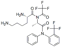 CAS#: 68739-25-3， N2-(Trifluoroacetyl)-L-lysyl-N-(4-(trifluoromethyl)phenyl)-L-Alaninamide