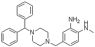 CAS#: 68740-30-7， 4-[[4-(Diphenylmethyl)-1-Piperazinyl]Methyl]-N1-Methyl-1,2-Benzenediamine