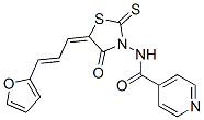 CAS#: 68748-25-4， N-[5-[3-(2-Furanyl)-2-Propenylidene]-4-Oxo-2-Thioxo-3-Thiazolidinyl]-4-Pyridinecarboxamide