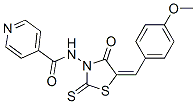 CAS#: 68748-26-5， N-[5-[(4-Methoxyphenyl)Methylene]-4-Oxo-2-Thioxo-3-Thiazolidinyl]-4-Pyridinecarboxamide