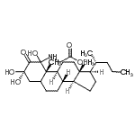 CAS#: 68753-51-5， 2-[[(8S,9S,10S,13R,14S,17R)-1,3,3-trihydroxy-10,13-dimethyl-17-[(1R)-1-methylbutyl]-2-oxo-4,5,6,7,8,9,11,12,14,15,16,17-dodecahydrocyclopenta[a]phenanthren-1-yl]amino]acetic acid