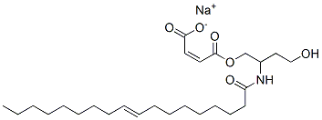 CAS 登录号：68778-98-3， [2-[(2-羟基乙基)-2-(1-氧代-9-十八碳烯基)氨基]乙基]马来酸酯钠盐