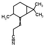 CAS#: 68804-01-3， 3-(3,7,7-trimethylnorcaran-2-ylidene)propanenitrile