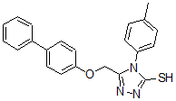CAS#: 68869-46-5， 5-(4-Biphenoxymethyl)-1-(p-Tolyl)-S-Triazole-2-Thiol