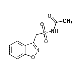 CAS#: 68936-43-6， N-[(1,2-Benzoxazol-3-ylmethyl)sulfonyl]acetamide