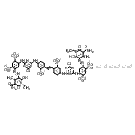 CAS#: 68991-98-0， hexasodium 4-[(5-carbamoyl-1-ethyl-2-hydroxy-4-methyl-6-oxo-3-pyridyl)azo]-6-[[4-[[4-[2-[4-[[4-[[5-[(5-carbamoyl-1-ethyl-2-hydroxy-4-methyl-6-oxo-3-pyridyl)azo]-2,4-disulfonato-phenyl]amino]-6-chloro-1,3,5-triazin-2-yl]amino]-2-sulfonato-phenyl]vinyl]-3-sulfonato-phenyl]amino]-6-chloro-1,3,5-triazin-2-yl]amino]benzene-1,3-disulfonate