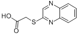 结构式 CAS# 69001-90-7, 2-(2-喹喔啉基硫基)乙酸