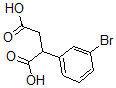 结构式 CAS# 69006-89-9, 2-(3-溴苯基)-丁二酸