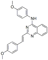 CAS#: 69019-03-0， N-(4-Methoxyphenyl)-2-[2-(4-Methoxyphenyl)Ethenyl]Quinazolin-4-Amine