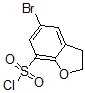 structure of CAS# 690632-00-9, 5-Bromo-2,3-Dihydro-7-Benzofuransulfonylchloride;5-Bromo-2,3-Dihydrobenzo[B]Furan-7-Sulphonyl Chloride;5-BROMO-2,3-DIHYDROBENZO[B]FURAN-7-SULFONYL CHLORIDE;5-Bromo-2,3-Dihydrobenzo[B]Furane-7-Sulfonylchloride