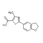 CAS#: 690632-04-3， 2-(2,3-Dihydro-1-benzofuran-5-yl)-4-methyl-1,3-thiazole-5-carboxylic acid