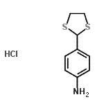 CAS#: 690632-79-2， 4-(1,3-Dithiolan-2-yl)aniline hydrochloride (1:1)