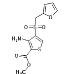 CAS#: 690632-80-5， Methyl 3-amino-4-[(2-furylmethyl)sulfonyl]-2-thiophenecarboxylate