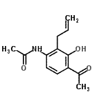 CAS#: 69069-03-0， N-(4-Acetyl-2-allyl-3-hydroxyphenyl)acetamide