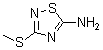 结构式 CAS# 6913-13-9, 3-(甲硫基)-1,2,4-噻二唑-5-胺