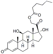 CAS#: 69164-69-8， 11beta,17,21-Trihydroxypregna-1,4-Diene-3,20-Dione 21-Hexanoate