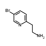 结构式 CAS# 691872-17-0, 2-(5-溴-2-吡啶基)乙胺