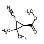 CAS#: 69193-34-6， Methyl (1R,3R)-3-cyano-2,2-dimethylcyclopropanecarboxylate