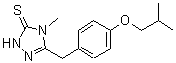 CAS#: 69198-31-8， 5-(4-Isobutoxybenzyl)-4-methyl-2,4-dihydro-3H-1,2,4-triazole-3-thione
