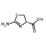 CAS#: 69222-97-5， (4S)-2-Amino-4,5-dihydro-1,3-thiazole-4-carboxylic acid