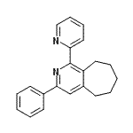 CAS#: 692729-82-1， 3-Phenyl-1-(2-pyridinyl)-6,7,8,9-tetrahydro-5H-cyclohepta[c]pyridine