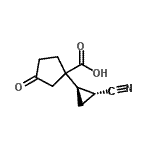 CAS#: 693249-54-6， 1-[(1R,2R)-2-Cyanocyclopropyl]-3-oxocyclopentanecarboxylic acid