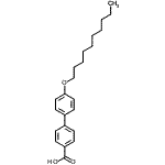 structure of CAS# 69367-32-4, 4'-(Decyloxy)-4-biphenylcarboxylic acid;4'-(decyloxy)-[1,1'-biphenyl]-4-carboxylic acid;4'-Decyloxybiphenyl-4-carboxylic Acid;4'-N-Decyloxybiphenyl-4-carboxylic acid
