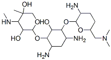 CAS#: 69375-06-0， 2-[4,6-Diamino-3-[3-Amino-6-(Dimethylaminomethyl)Oxan-2-Yl]Oxy-2-Hydroxy-Cyclohexyl]Oxy-5-Methyl-4-Methylamino-Oxane-3,5-Diol