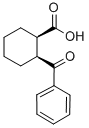 structure of CAS# 6939-99-7, cis-2-Benzoyl-1-Cyclohexanecarboxylic Acid;(1R,2S)-2-(Oxo-Phenylmethyl)-1-Cyclohexanecarboxylate;(1R,2S)-2-Phenylcarbonylcyclohexane-1-Carboxylate;Zinc01671541