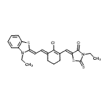 CAS#: 69415-10-7， (5Z)-5-({(3E)-2-Chloro-3-[(2Z)-2-(3-ethyl-1,3-benzothiazol-2(3H)-ylidene)ethylidene]-1-cyclohexen-1-yl}methylene)-3-ethyl-2-thioxo-1,3-thiazolidin-4-one