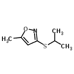CAS#: 69528-76-3， 3-(Isopropylsulfanyl)-5-methyl-1,2-oxazole