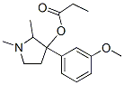 CAS 登录号：69552-05-2， 1,2-二甲基-3-(3-甲氧基苯基)吡咯烷-3-醇丙酸酯