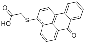 structure of CAS# 69658-13-5, ((7-Oxo-7H-Benz(de)Anthracen-3-Yl)Thio)-Acetic Acid;Nsc 81276;((7-Oxo-7H-Benzo[De]Anthracen-3-Yl)Thio)Acetic Acid;Aids-125698