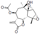 CAS#: 69684-72-6， (3aR,6aS)-3abeta,5,6,7abeta,7bbeta,8a,8bbeta,8calpha-Octahydro-4beta-Acetoxy-6beta-Hydroxy-6,8abeta-Dimethyl-3-Methylene-4H-Bisoxireno[1,8a:2,3]Azuleno[4,5-b]Furan-2(3H)-One