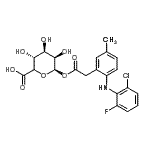 CAS#: 697287-17-5， (5xi)-1-O-({2-[(2-Chloro-6-fluorophenyl)amino]-5-methylphenyl}acetyl)-beta-L-lyxo-hexopyranuronic acid