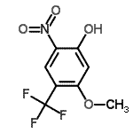 CAS 登录号：69741-66-8， 5-甲氧基-2-硝基-4-(三氟甲基)苯酚