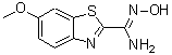 CAS#: 697784-33-1， N'-Hydroxy-6-methoxy-1,3-benzothiazole-2-carboximidamide