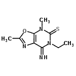 CAS#: 698365-69-4， 6-Ethyl-7-imino-2,4-dimethyl-6,7-dihydro[1,3]oxazolo[5,4-d]pyrimidine-5(4H)-thione
