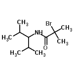 CAS#: 69959-91-7， 2-Bromo-N-(2,4-dimethyl-3-pentanyl)-2-methylpropanamide