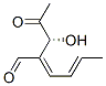 CAS 登录号：69962-81-8， (2E,4E)-2-[(R)-1-羟基-2-氧代丙基]-2,4-己二烯醛