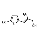CAS#: 69978-24-1， (2E)-2-Methyl-3-(5-methyl-2-furyl)-2-propen-1-ol