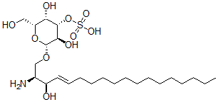 CAS 登录号：70005-46-8， 鞘氨醇半乳糖苷-3'-硫酸酯