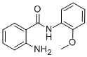 structure of CAS# 70083-21-5, 2-Amino-N-(2-Methoxyphenyl)-Benzamide;Zinc00290999;Stock2s-36286