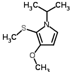 CAS#: 700874-12-0， 1-Isopropyl-3-methoxy-2-(methylsulfanyl)-1H-pyrrole