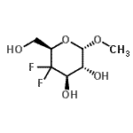 CAS#: 701936-32-5， Methyl 4-deoxy-4,4-difluoro-alpha-D-xylo-hexopyranoside