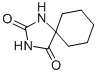 structure of CAS# 702-62-5, 1,3-Diazaspiro[4.5]Decane-2,4-Dione;1,3-Diazaspiro[4.5]Decane-2,4-Quinone;5,5'-Cyclohexanespirohydantoin;Brn 0145234
