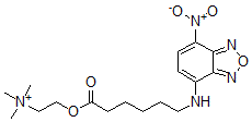 CAS#: 70214-86-7， N-7-(4-Nitrobenzo-2-oxo-1,3-diazole)-omega-aminohexanoic acid beta-(N-trimethylammonium)ethyl ester