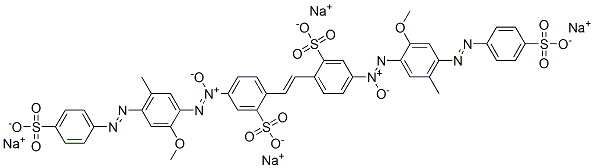CAS#: 70304-37-9， Tetrasodium 4,4'-Bis[[2-Methoxy-5-Methyl-4-[(4-Sulphonatophenyl)Azo]Phenyl]Azoxy]Stilbene-2,2'-Disulphonate
