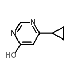 structure of CAS# 7038-75-7, 6-Cyclopropyl-4(1H)-pyrimidinone;4-Hydroxy-6-(cyclopropyl)pyrimidine;6-cyclopropyl-4-pyrimidinol;6-cyclopropylpyrimidin-4-ol